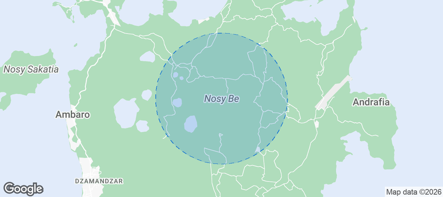Nosy Be Airbnb map